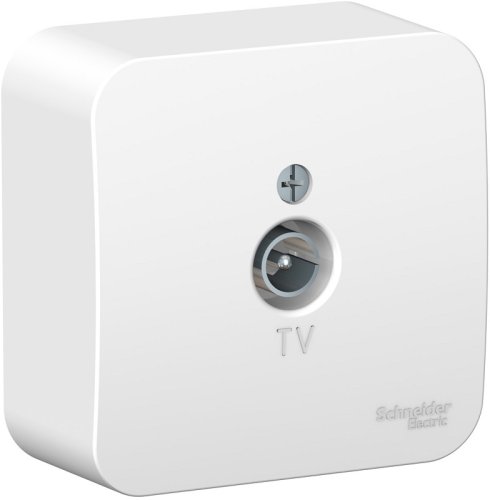 Розетка TV Коннектор накладная Systeme Electric Blanca 1-м. белый фото Розетка TV Коннектор накладная Systeme Electric Blanca 1-м. белый картинка
